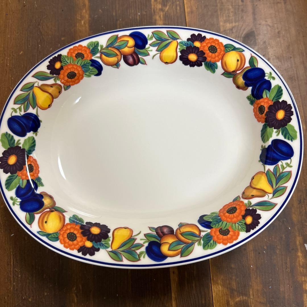 ロイヤルコペンハーゲン　ゴールデンサマー　オーバル皿　パスタ皿　5枚　廃盤　希少