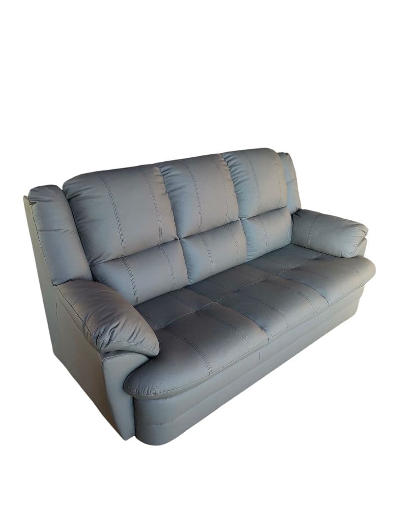 ナフコ　３人掛けソファ　未使用品　本皮　一部合皮　地域限定配送