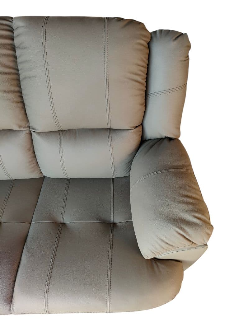 ナフコ　３人掛けソファ　未使用品　本皮　一部合皮　地域限定配送