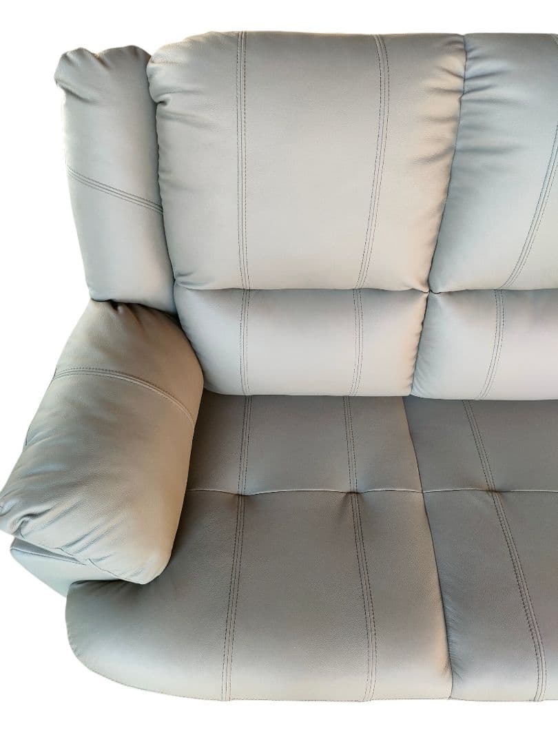 ナフコ　３人掛けソファ　未使用品　本皮　一部合皮　地域限定配送