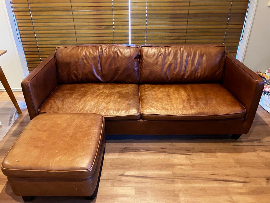 five by five ACTUS オットマン レザー ブラウン