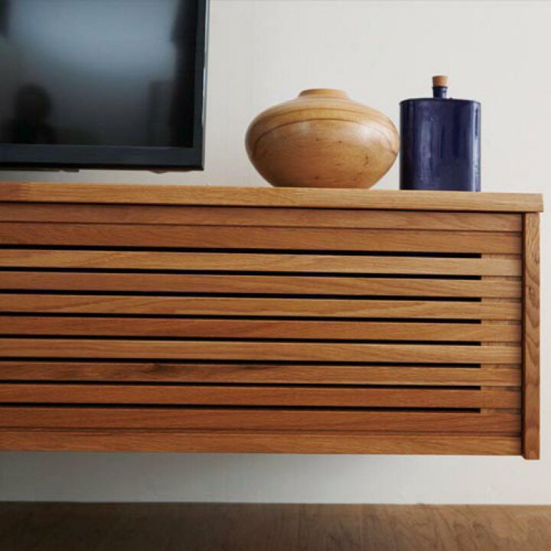 『値下げしました』 『新品格安』WOODONE sui:ji 無垢の木収納TV台