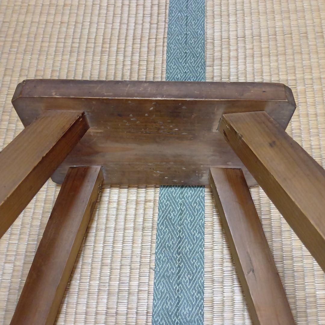 【昭和レトロ】木製スツール　踏み台　ディスプレイ台