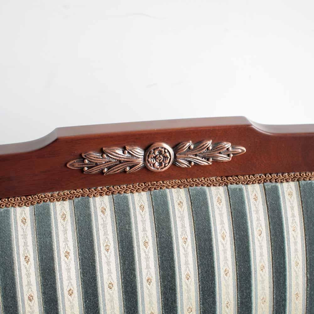 神戸欧風家具 メープル不二屋 マホガニー材 1人掛けソファ A ZR24470