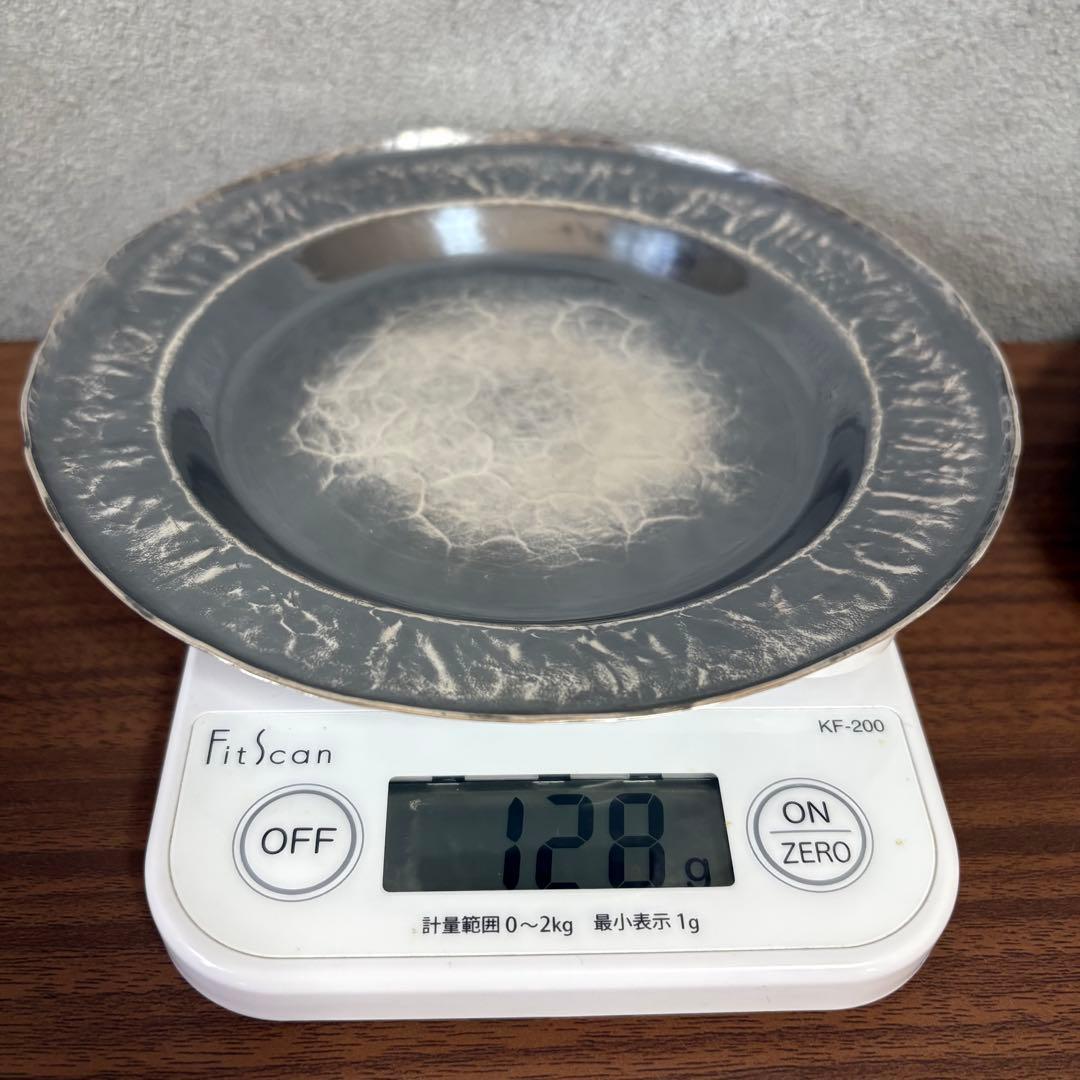 純銀　青海盆　一晃齋　6枚セット