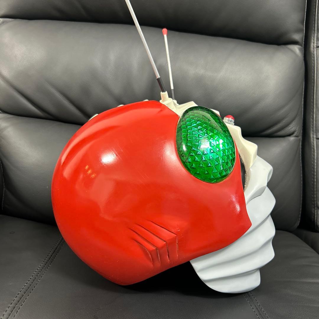 仮面ライダーV3 1/1スケール マスク 発光あり レトロ - メルカリ