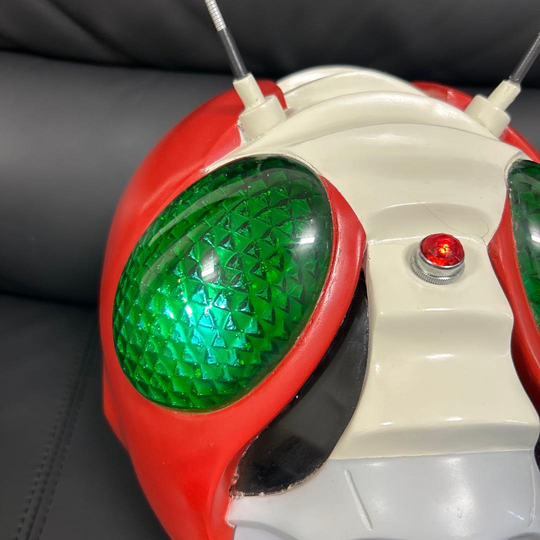 仮面ライダーV3 1/1スケール マスク 発光あり レトロ - メルカリ