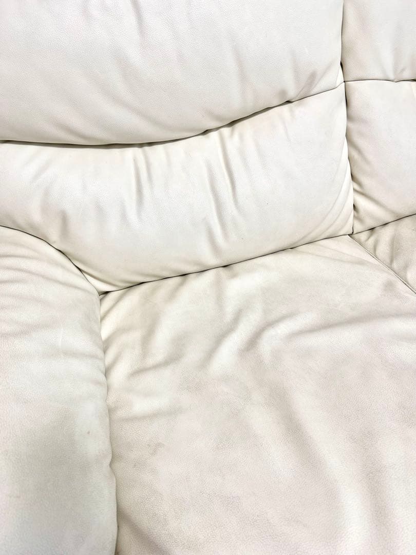 ニトリ Nシールド ホワイト ソファー 2人掛け 合皮タイプ