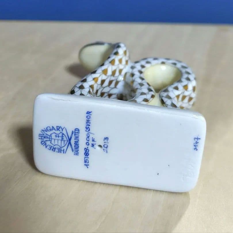 ☆ヘレンド☆2013年 干支 フィギュリン　 置物　ヘビ　巳年　金運　ゴールド