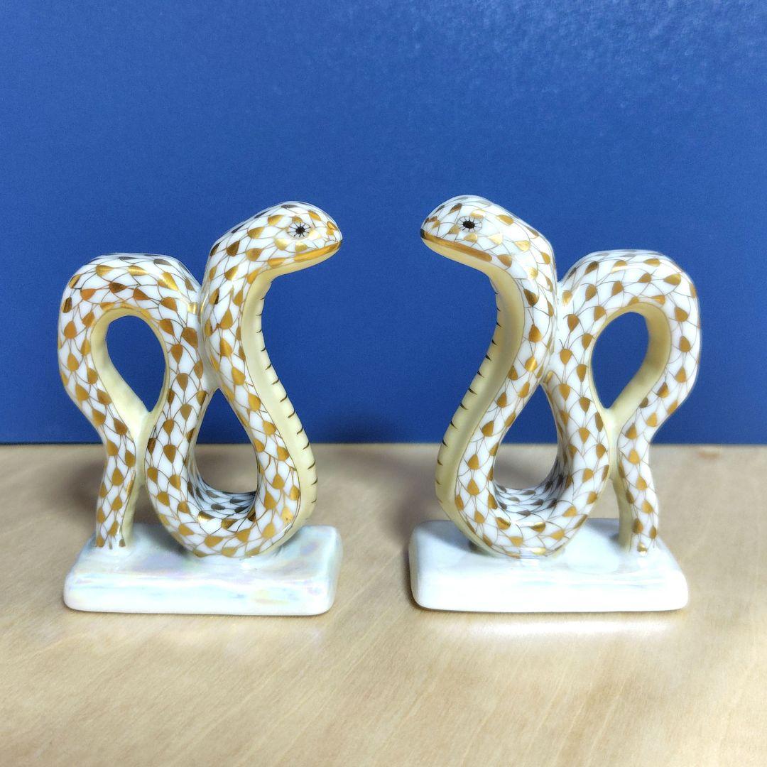 ☆ヘレンド☆2013年 干支 フィギュリン　 置物　ヘビ　巳年　金運　ゴールド