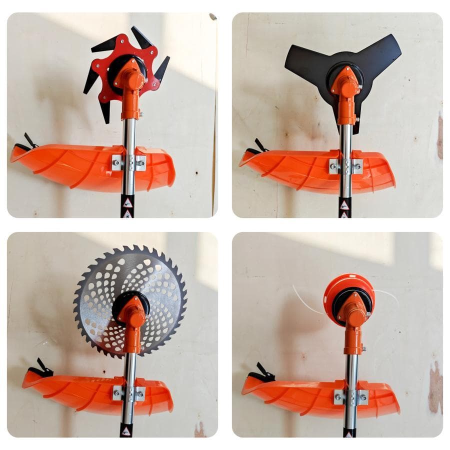 5種類アタッチメント付ワイヤーブレート 52cc強力草刈機