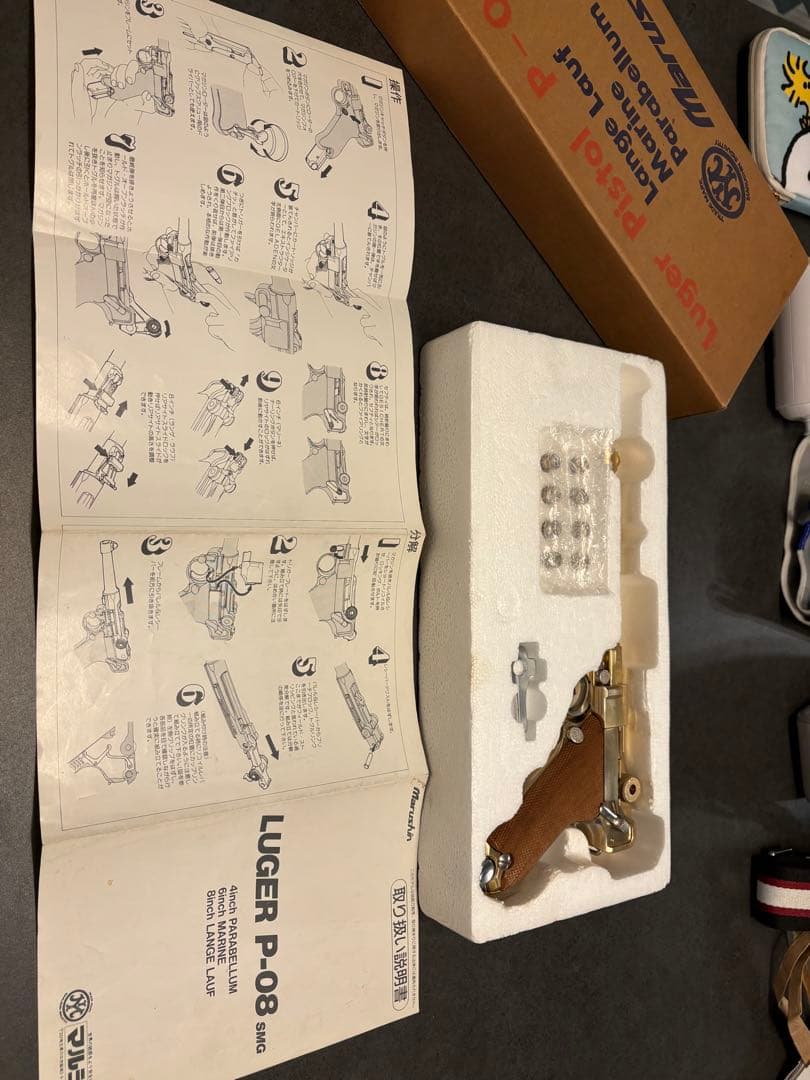 【希少】マルシン　金属製　ルガーP-08 6インチ　モデルガン