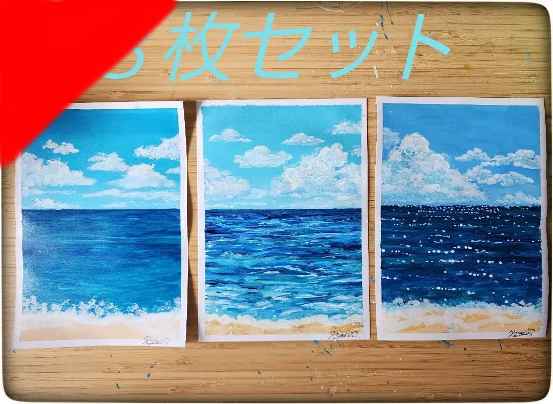 アクリル画 海の絵 - メルカリ
