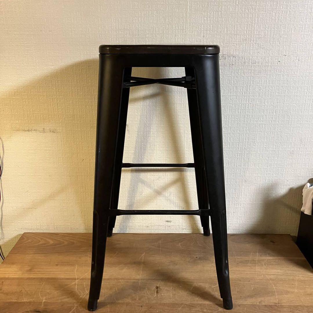 アンティーク クラッシュゲート風 ヴィンテージ スタイル スツール アイアン 上