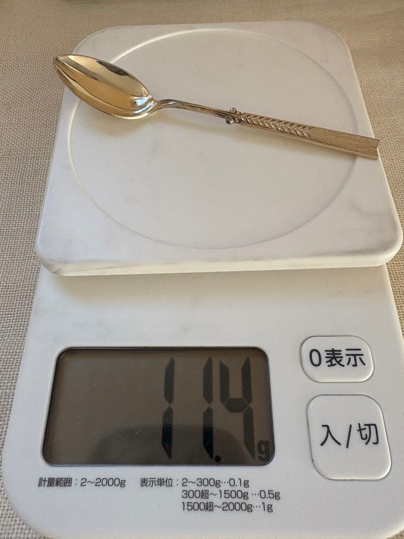 銀製　ティースプーン5本　銀座和光