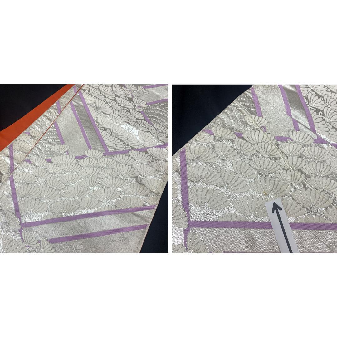 503ag48■七五三 七歳 女児 着物&袋帯&長襦袢 牡丹 菊■状態良好