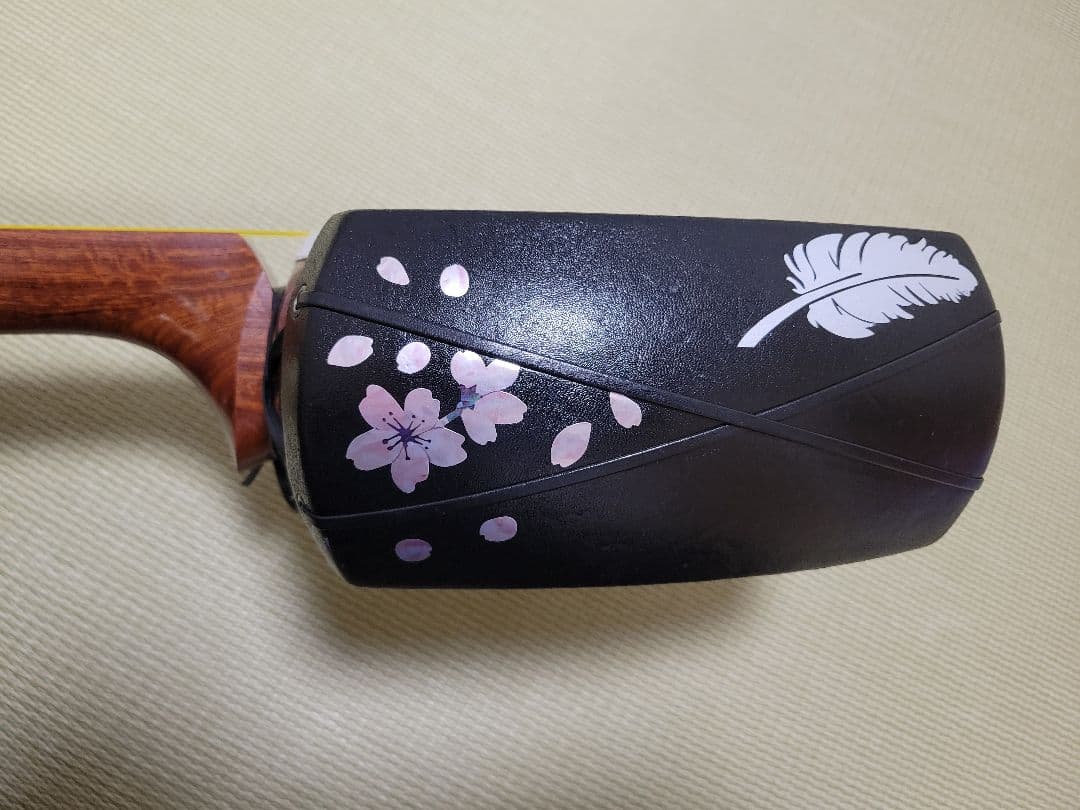 津軽三味線太棹、桐芯ケースのセット(浅井 すぐ弾けます)