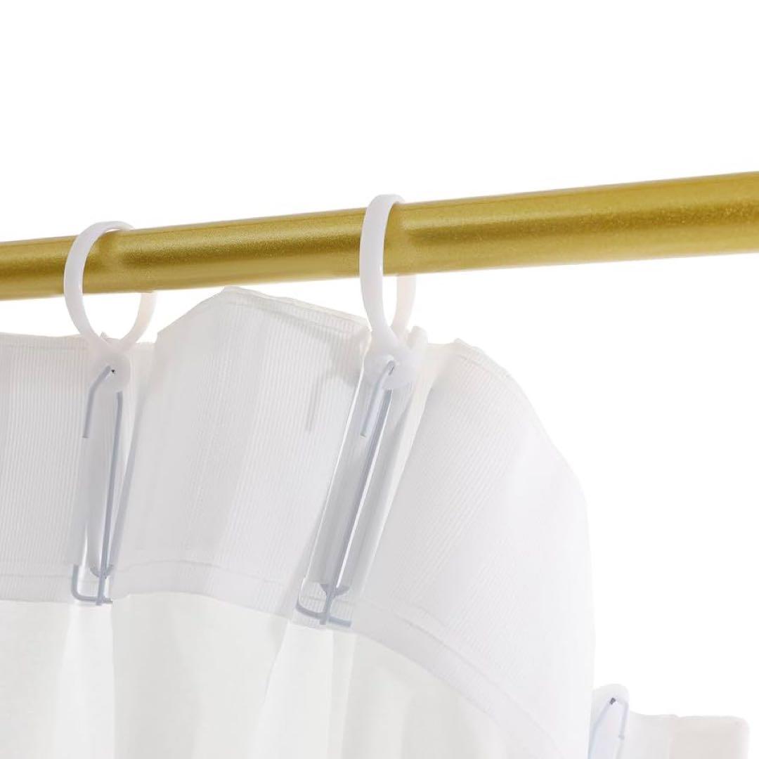 店舗や寝室に！パーテーションポール ゴールド カーテン別売り