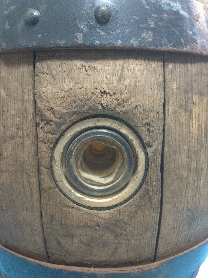 樽 サッポロ たる 空樽 直径約35cm 高さ約43cm　大阪工場 木製