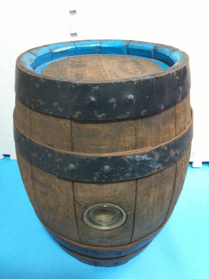樽 サッポロ たる 空樽 直径約35cm 高さ約43cm　大阪工場 木製