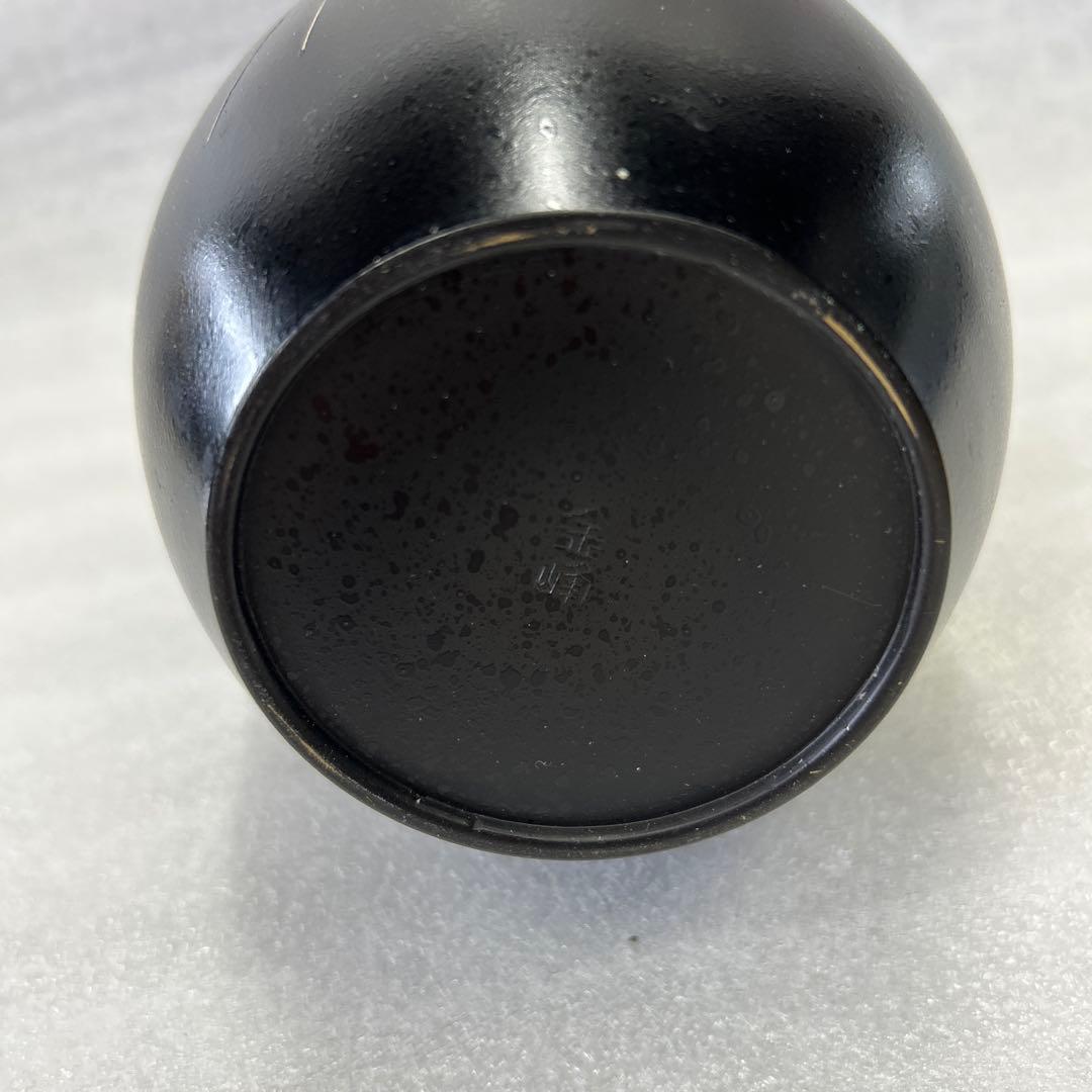 金峰作 鋳銅象嵌梅花図花瓶 薩州 黒銅 花入 - メルカリ