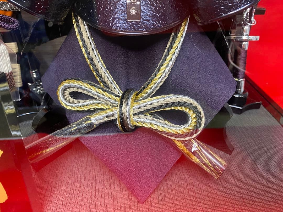 伊達政宗　東京久月　五月人形　家紋付き兜飾り　オルゴール付きガラスケース入