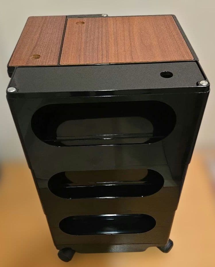 正規品　ボビーワゴン3段5トレイ　ブラック