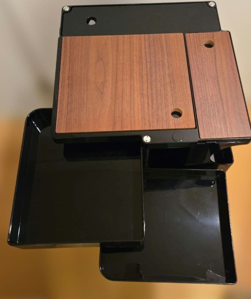 正規品　ボビーワゴン3段5トレイ　ブラック