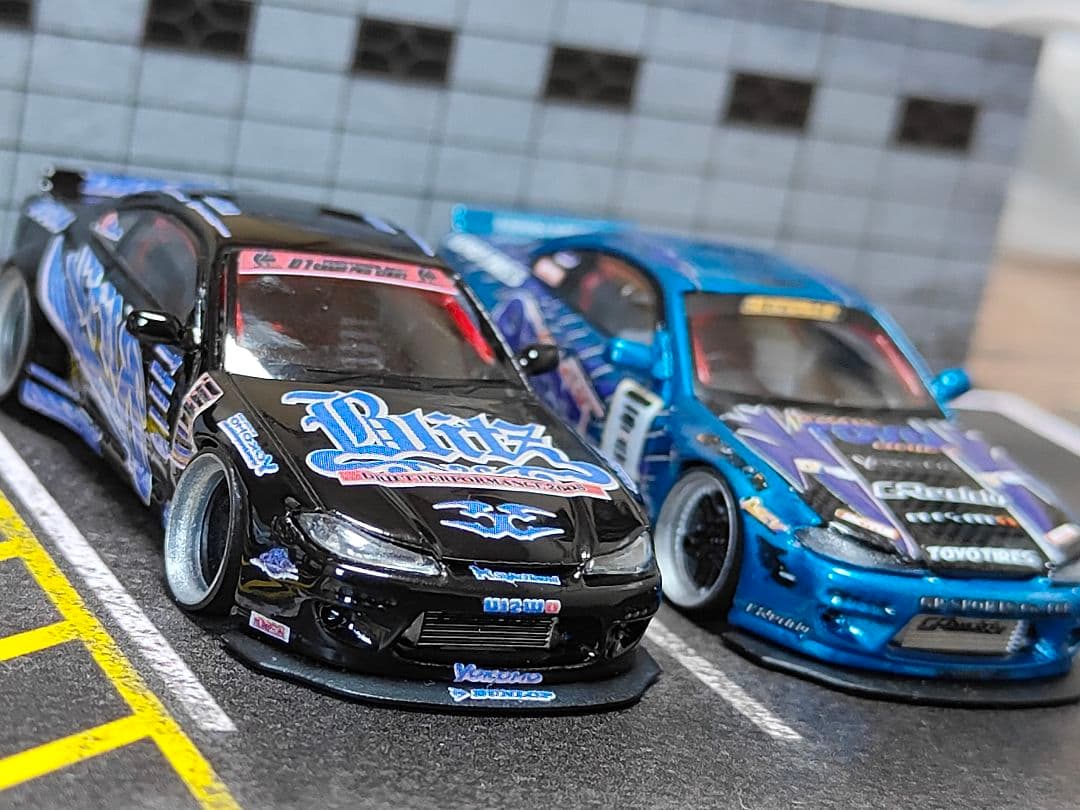 MINIGT トミカ改造 日産 S15 シルビア ドリ車☆ D1ホットウィール8