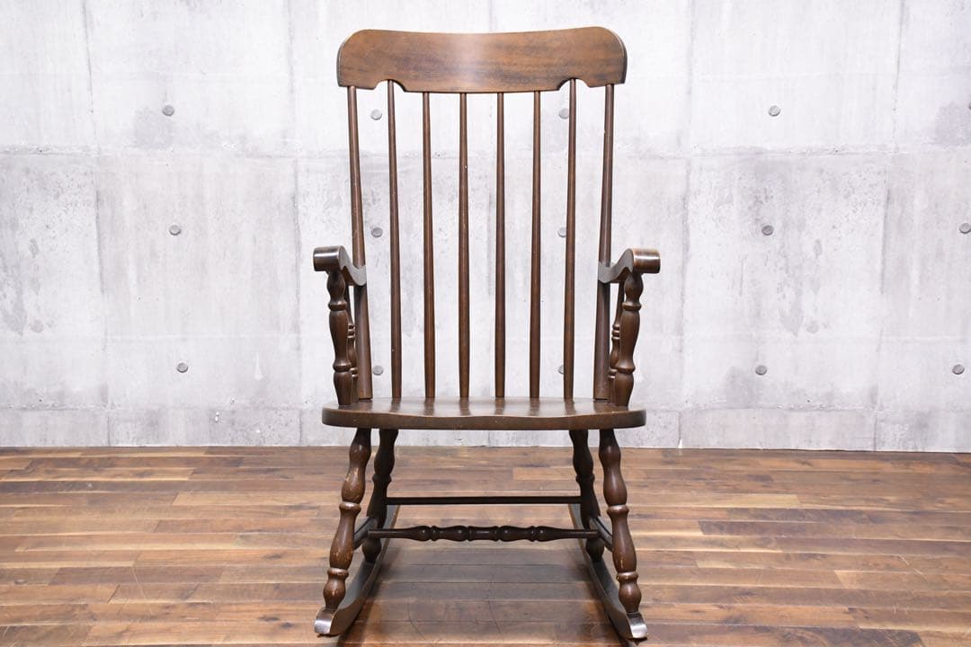 DLC82 柏木工 ヴィンテージ KMKロゴ ロッキングチェア ナラ/楢無垢材