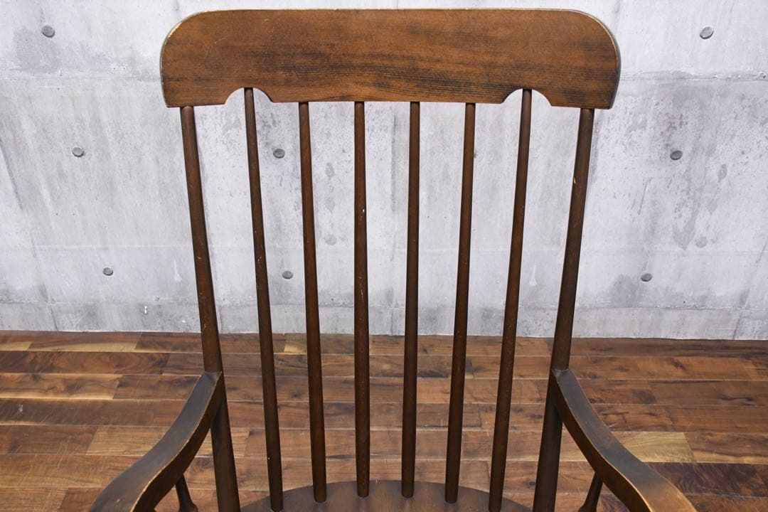 DLC82 柏木工 ヴィンテージ KMKロゴ ロッキングチェア ナラ/楢無垢材