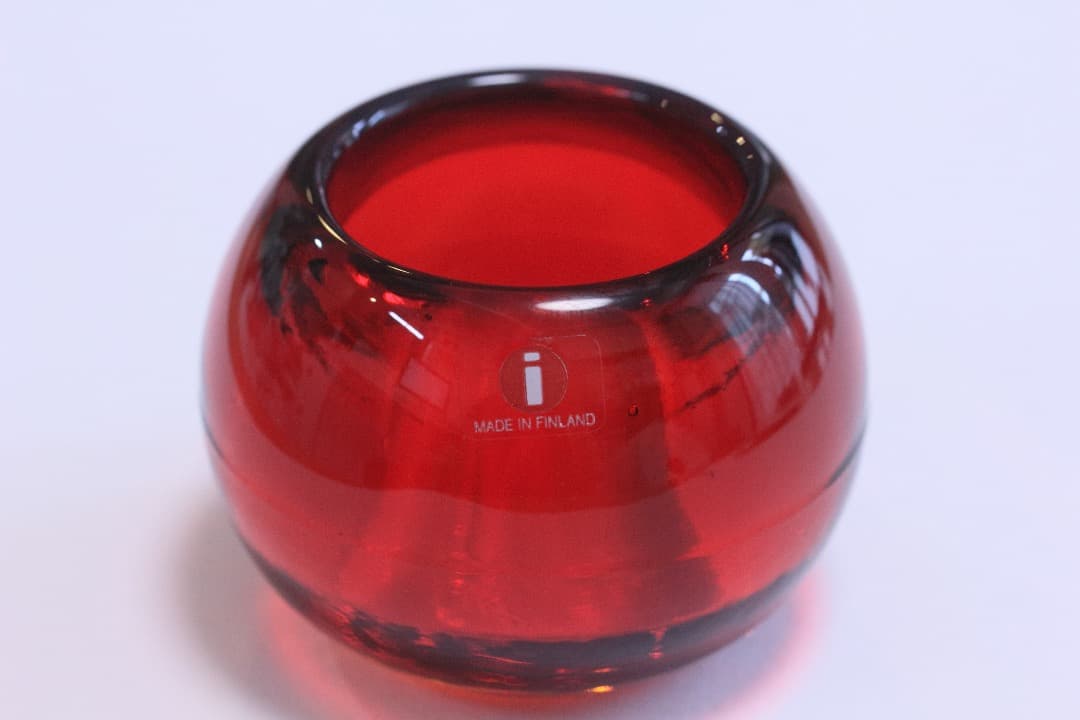 4734 Pilvi レッド　キャンドルホルダー　ピルヴィ　イッタラ