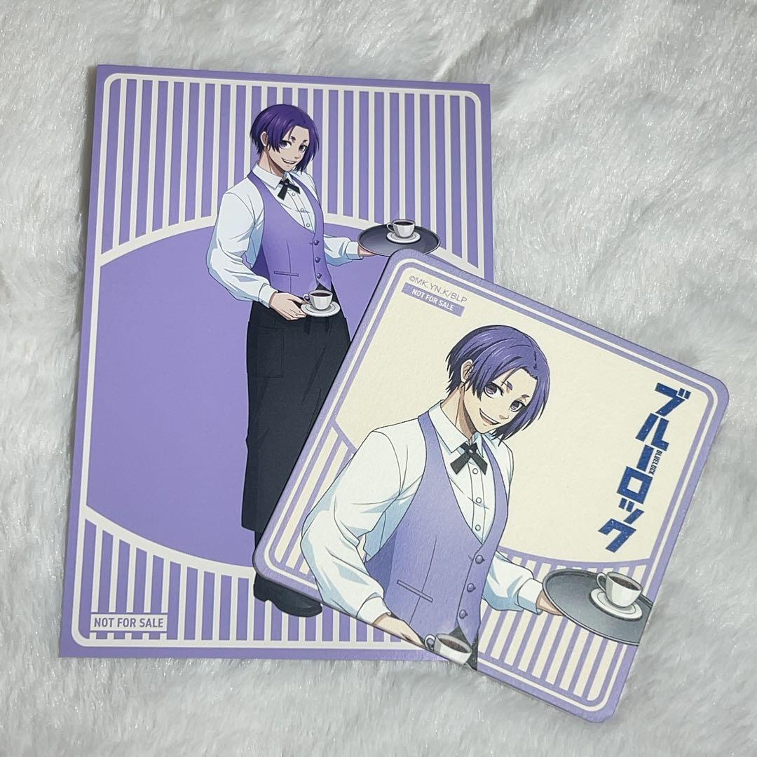 ブルーロック 御影 玲王 プリンセスカフェ メタリックポストカード