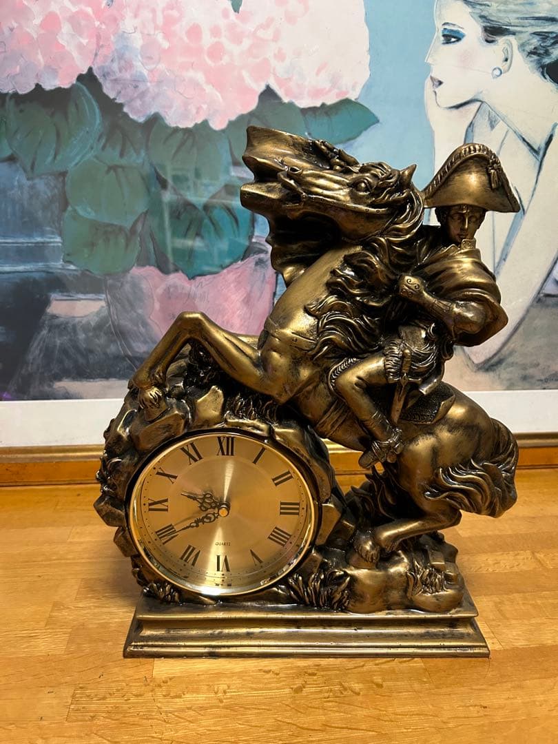 ナポレオンの馬乗る置き時計