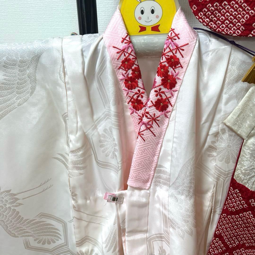 むぅーNo.98 七五三　3歳　　正絹被布フルセット　　本絞り