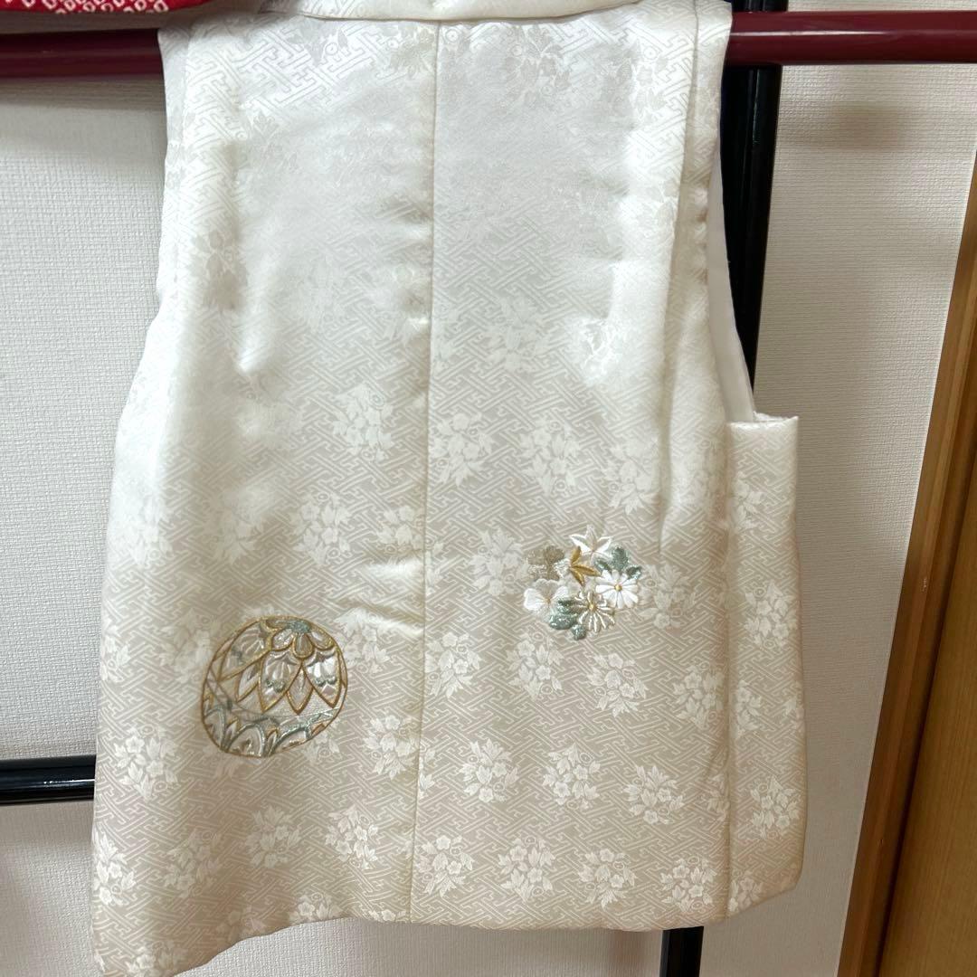 むぅーNo.98 七五三　3歳　　正絹被布フルセット　　本絞り