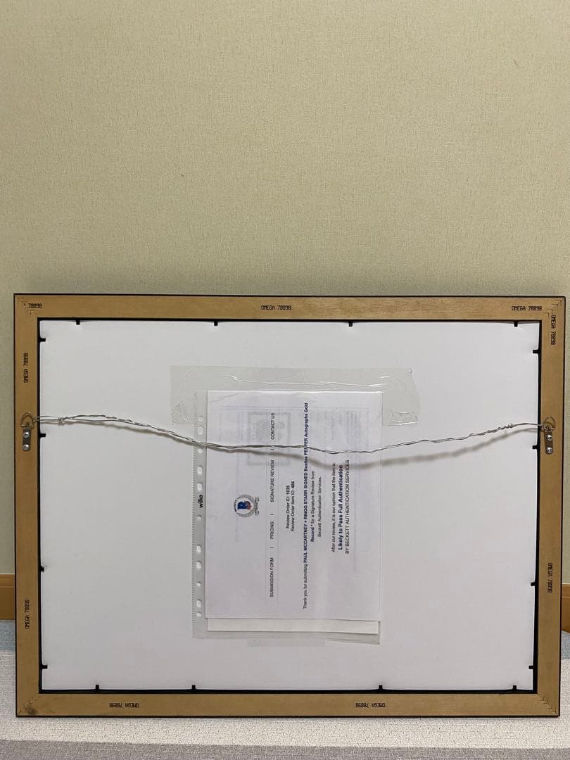 ビートルズ ポール・マッカートニー＆リンゴ・スター直筆サイン入り