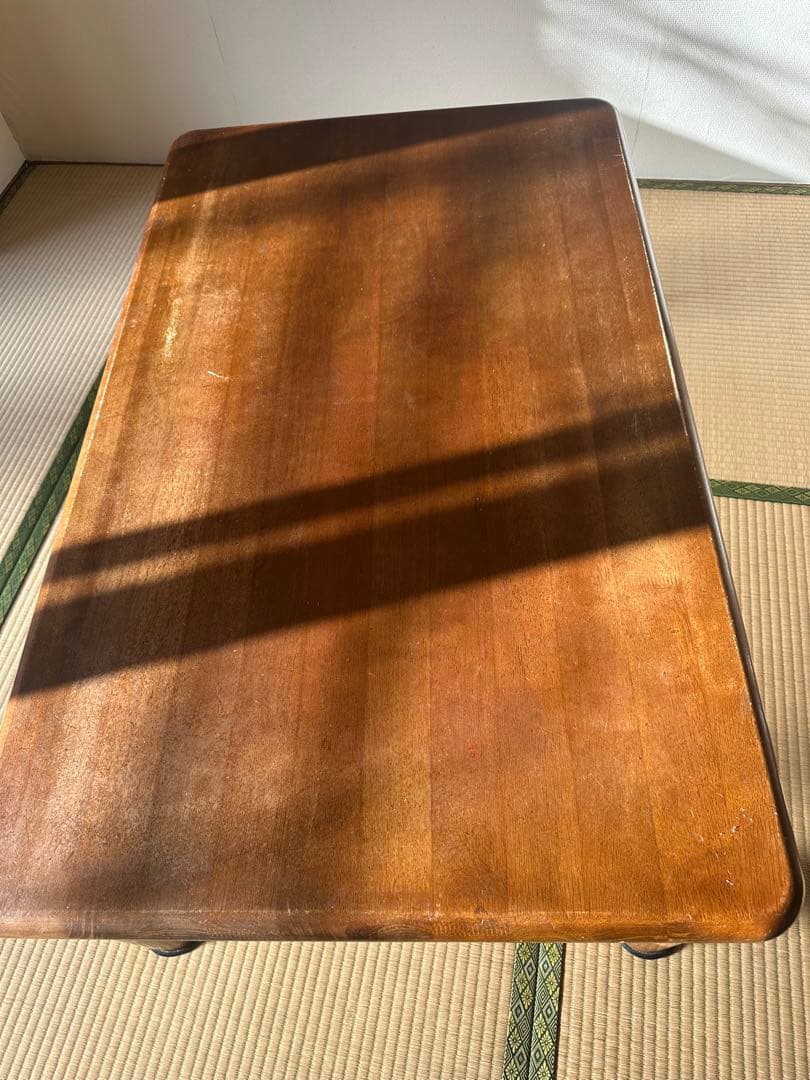 カリモク・ローテーブル！木製 長方形座卓 中型サイズ