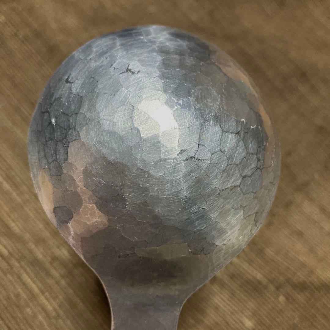 サーバースプーン サラダ 金工作家 鎚起 つちめ