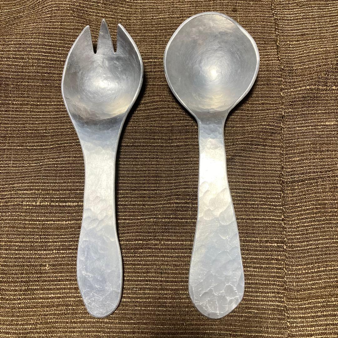 サーバースプーン サラダ 金工作家 鎚起 つちめ