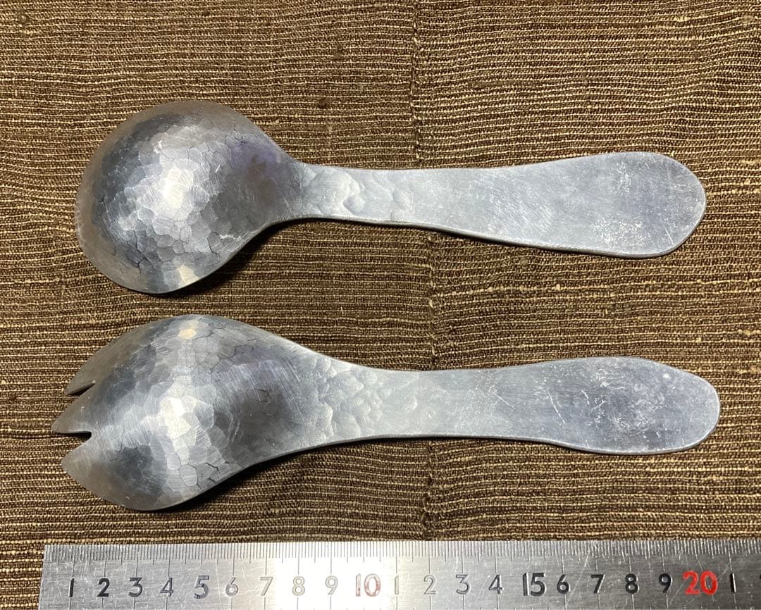 サーバースプーン サラダ 金工作家 鎚起 つちめ