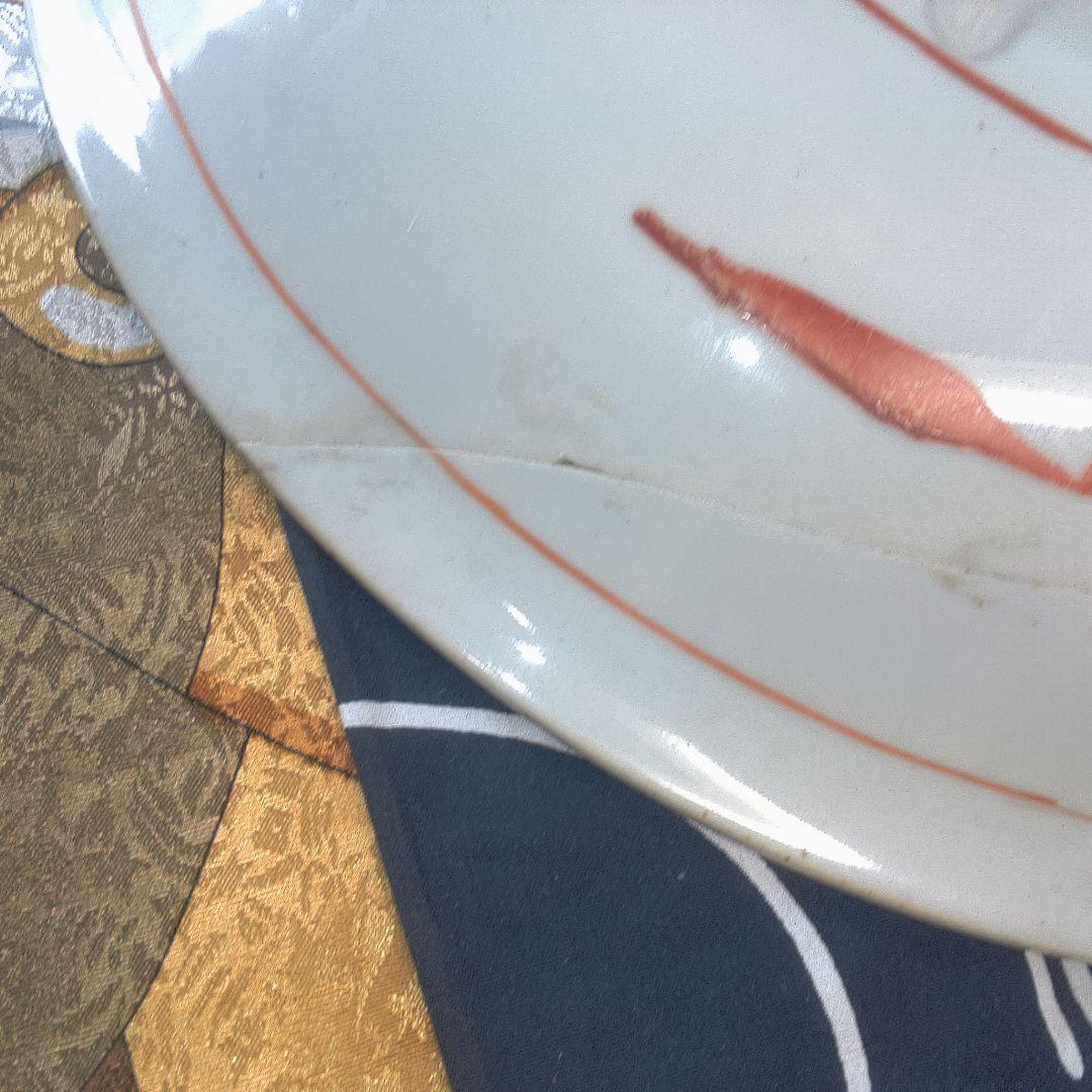 骨董6 ひび直しあります注意多色花模様の陶器皿 - メルカリ