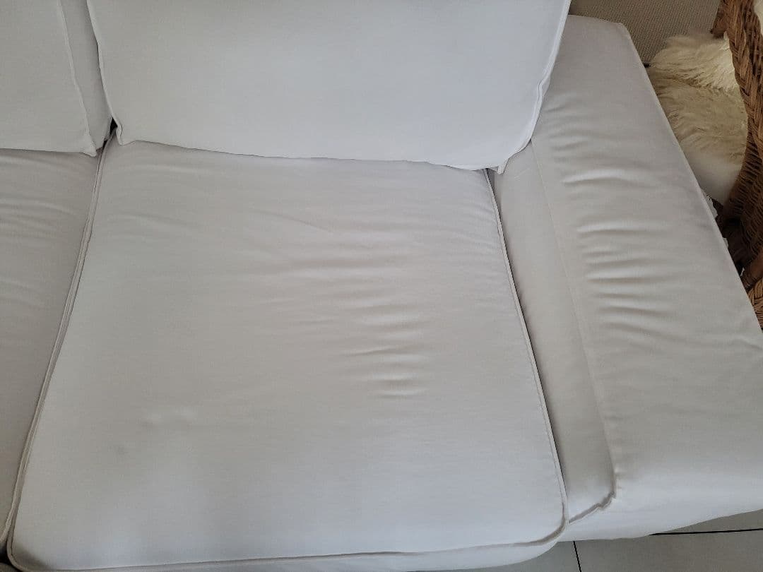 IKEA Kivik 2人掛けソファーカバー ホワイト