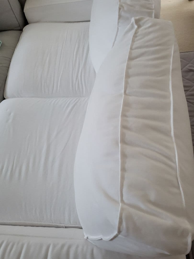 IKEA Kivik 2人掛けソファーカバー ホワイト