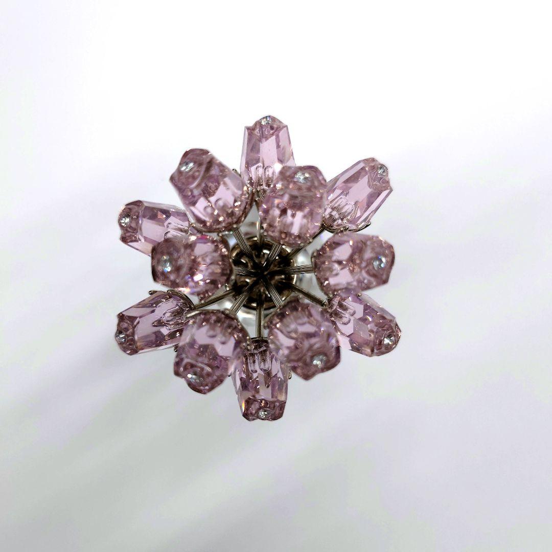 スワロフスキー ピンクローズ　ローズポット 薔薇 12本のバラ