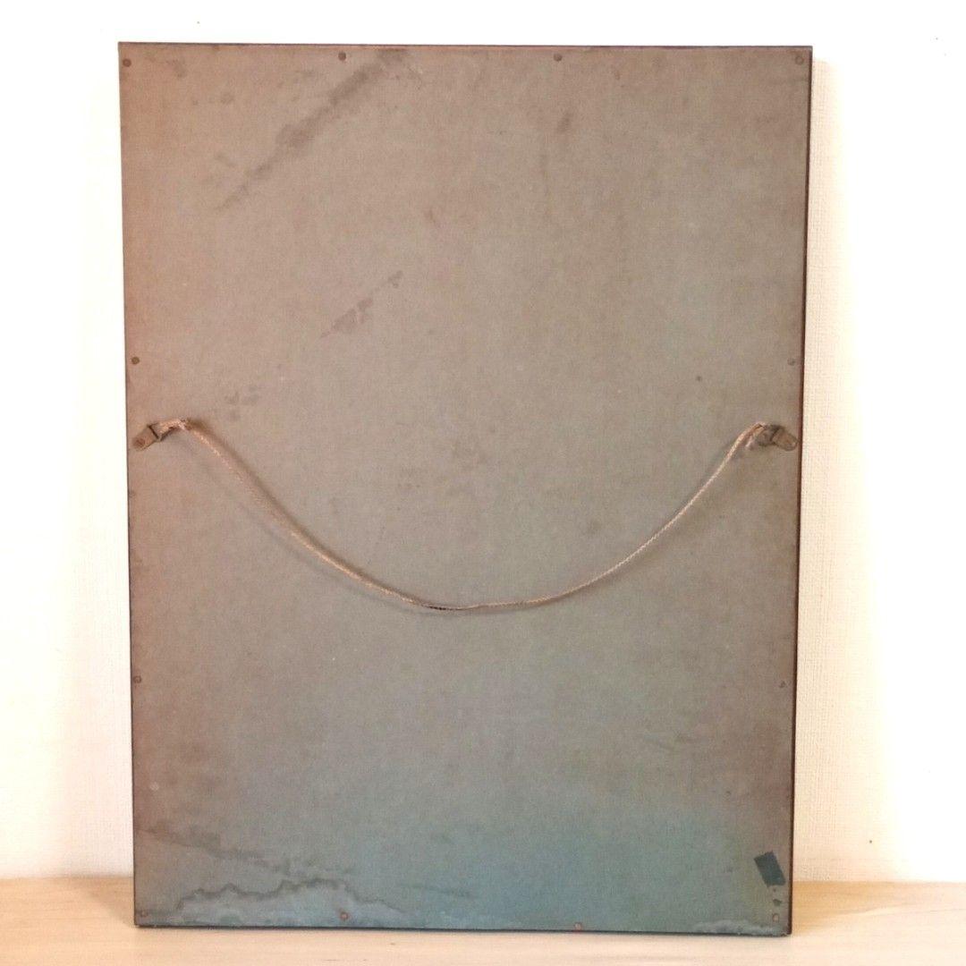 弥勒菩薩 銅板レリーフ 額装 金属仏像 和モダン 癒し インテリア