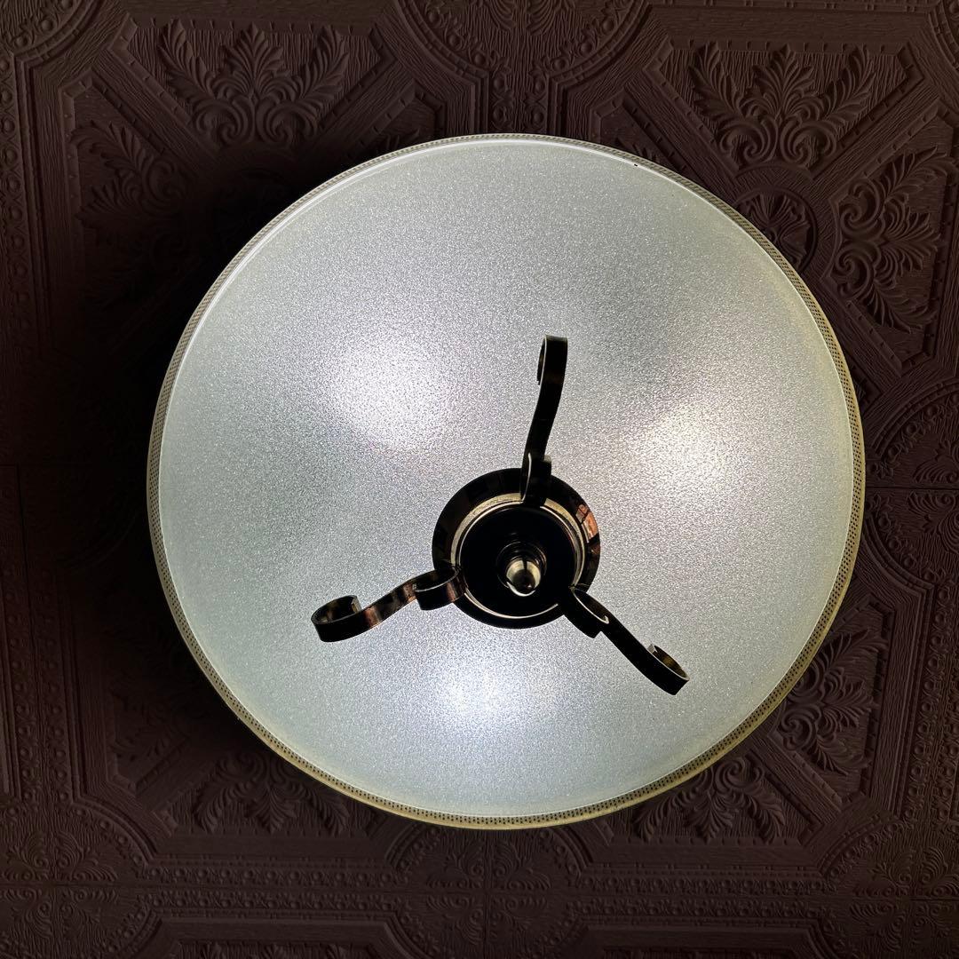 値下げ‼️ヤマギワヴィンテージ アンティーク照明ガラスシェード昭和レトロ希少