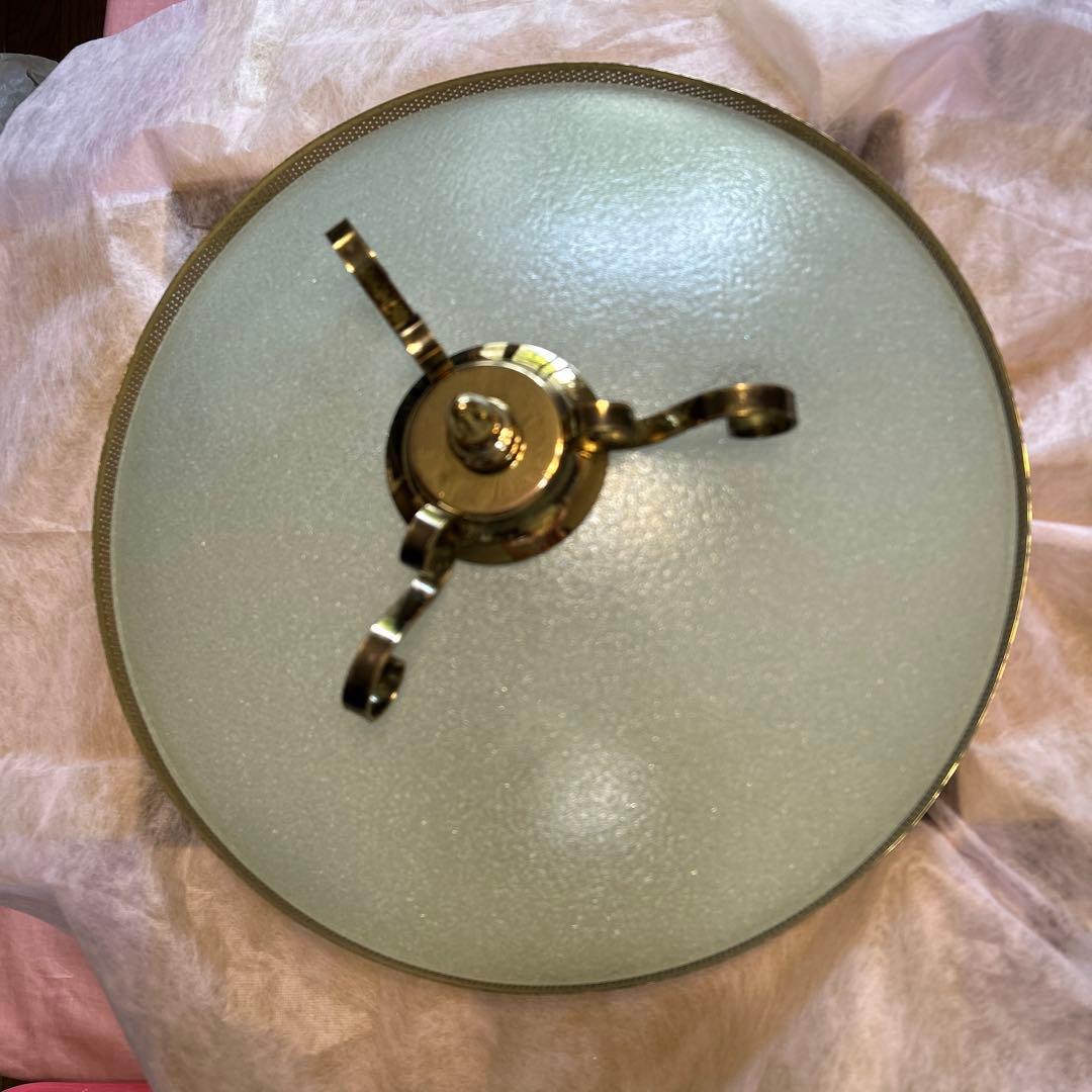 値下げ‼️ヤマギワヴィンテージ アンティーク照明ガラスシェード昭和レトロ希少