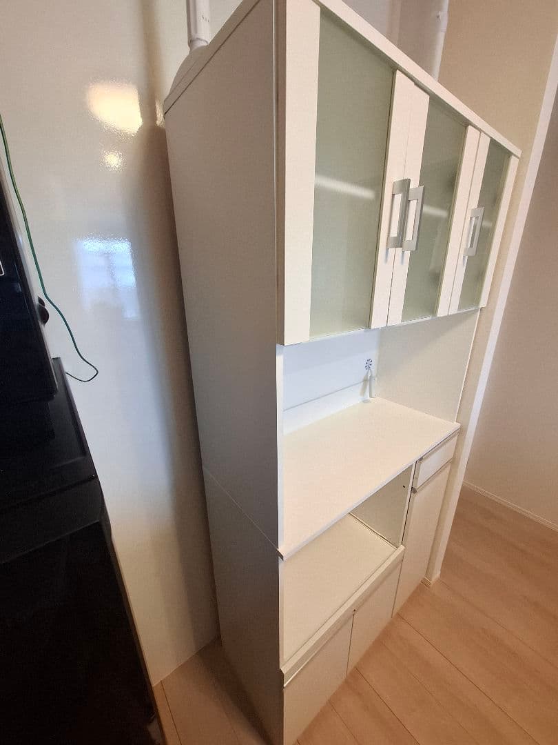 ホワイト食器棚・レンジ台