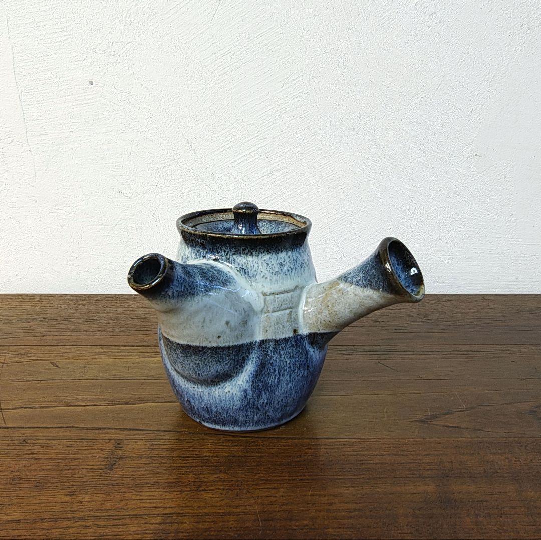 酒津焼【kazu pottery】民藝 海鼠釉 急須 - メルカリ
